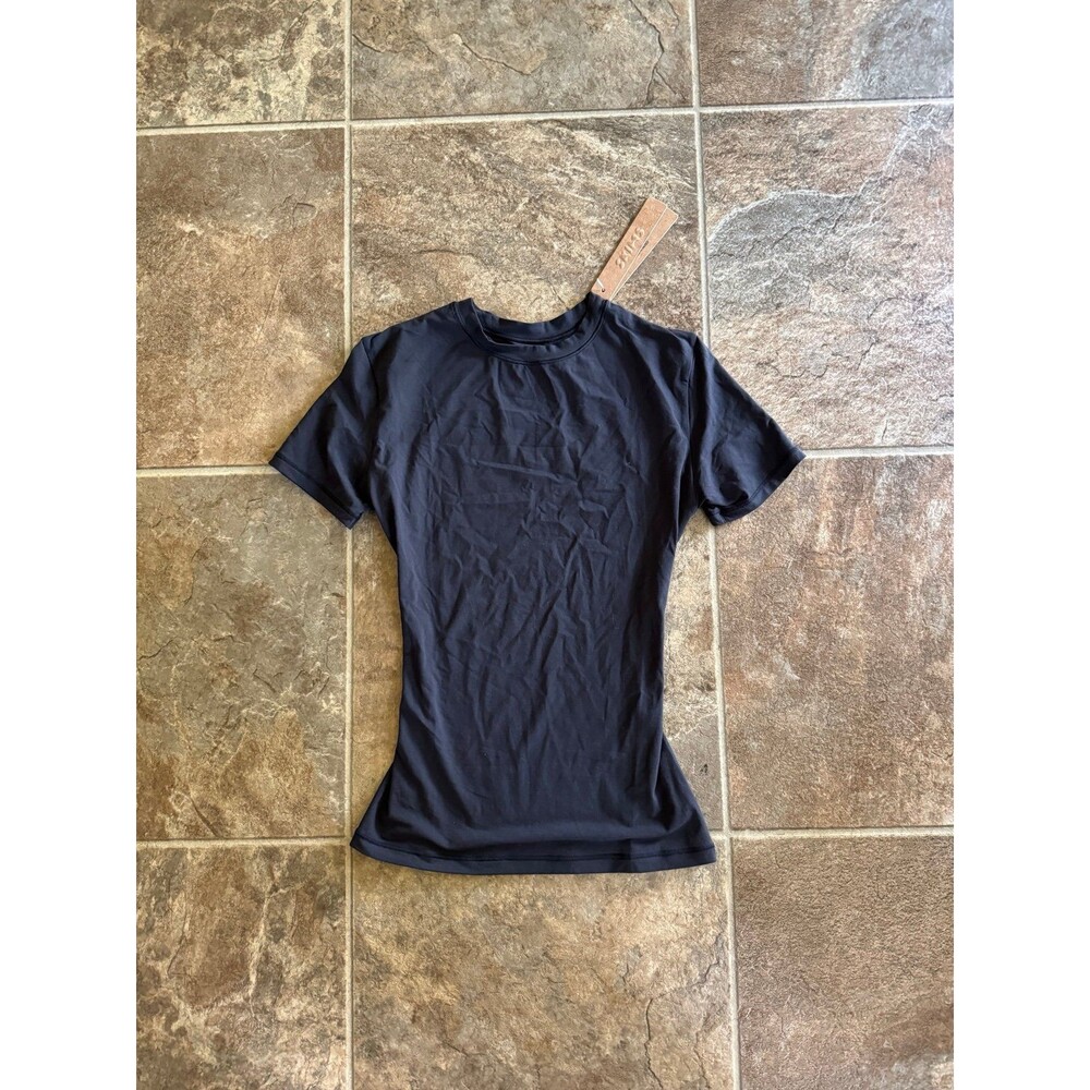Skims Fits Everybody T-Shirt Onyx Size XXS